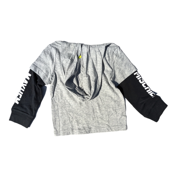 Crazy 8 Boys 2T Grey/Black "Mischief/Mayhem" Graphic Long sleeve T-shirt - Picture 7 of 9